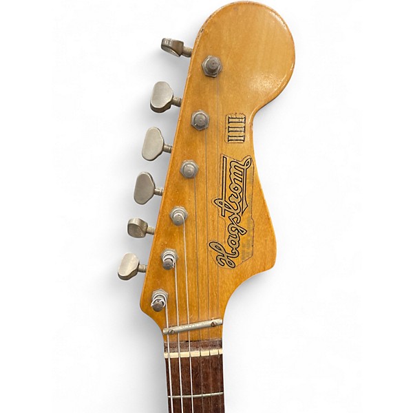 Vintage 1960s Hagstrom III 3 Color Sunburst Solid Body Electric Guitar