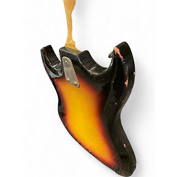 Vintage 1960s Hagstrom III 3 Color Sunburst Solid Body Electric Guitar