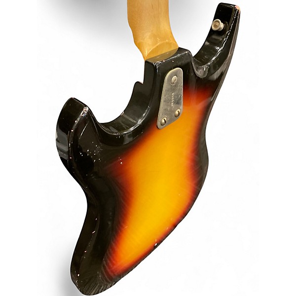 Vintage 1960s Hagstrom III 3 Color Sunburst Solid Body Electric Guitar