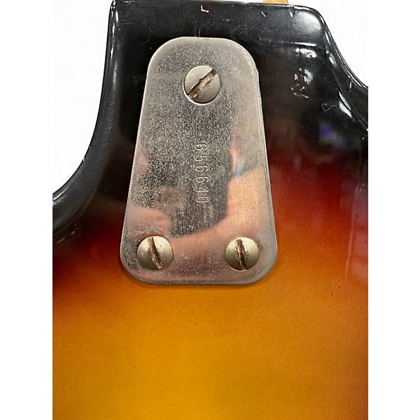 Vintage 1960s Hagstrom III 3 Color Sunburst Solid Body Electric Guitar