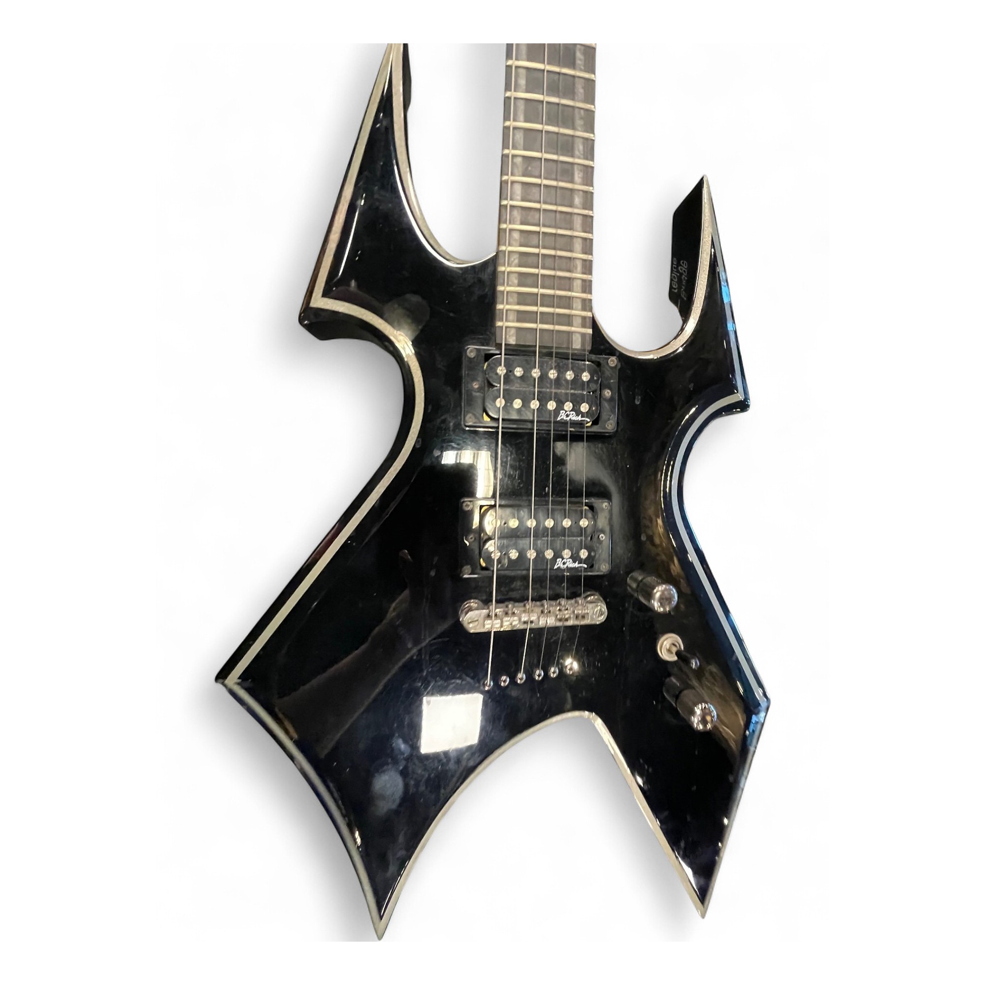 Used B.C. Rich Trace Warbeast Black Solid Body Electric Guitar