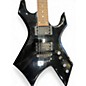 Used B.C. Rich Handcrafted Warlock Deluxe Black Solid Body Electric Guitar