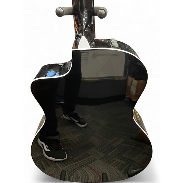 Used Taylor 214CE BLACK PLUS Black Acoustic Electric Guitar