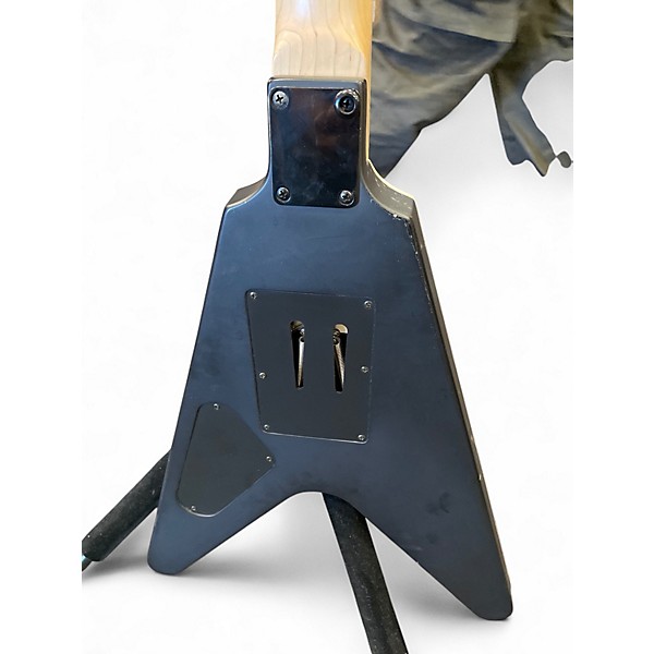 Used Dean SELECT V Satin Black Solid Body Electric Guitar