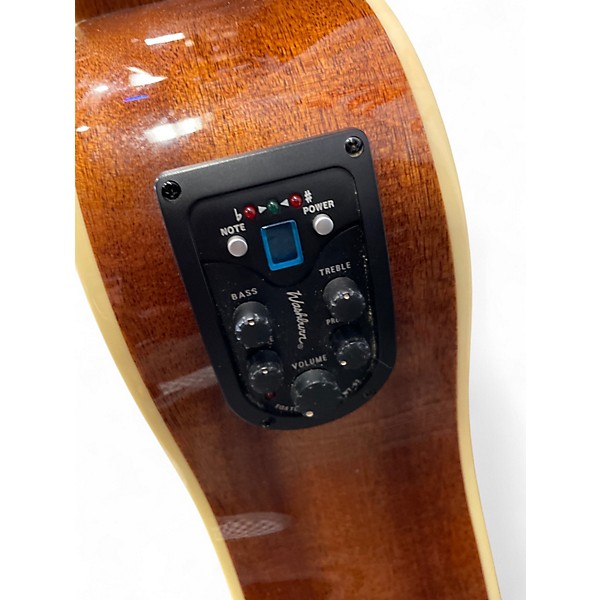 Used 2015 Washburn D10SCELH Natural Acoustic Guitar