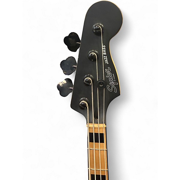 Used 2020 Squier Contemporary Jazz Bass Satin Black Electric Bass Guitar
