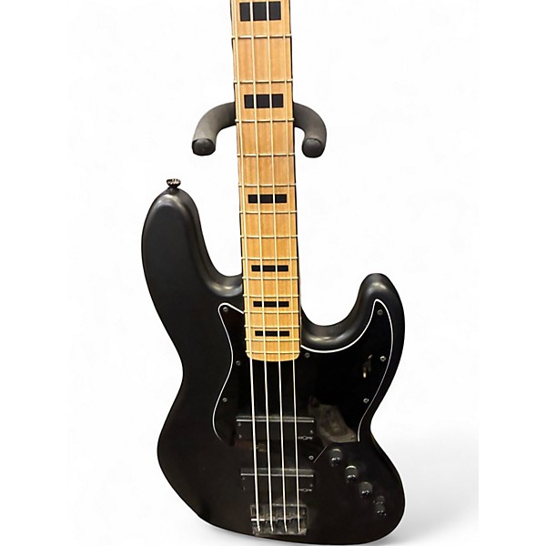 Used 2020 Squier Contemporary Jazz Bass Satin Black Electric Bass Guitar