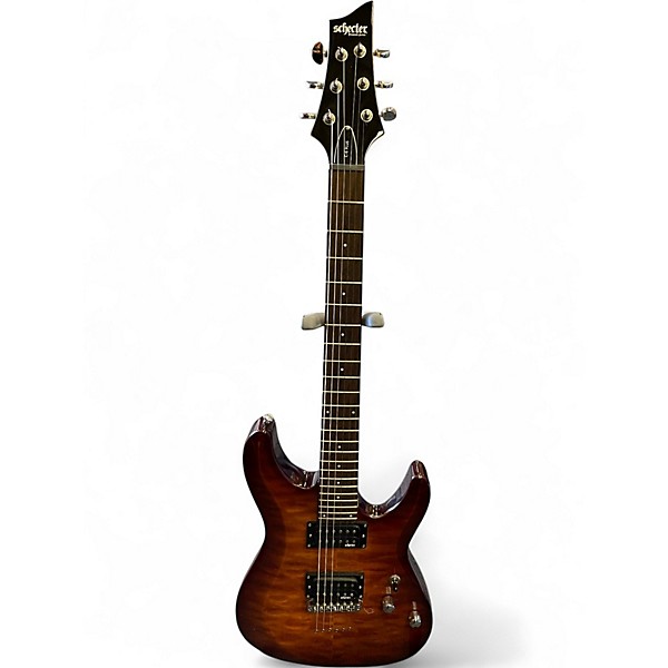 Used Schecter Guitar Research C6 plus Trans Amber Solid Body Electric Guitar