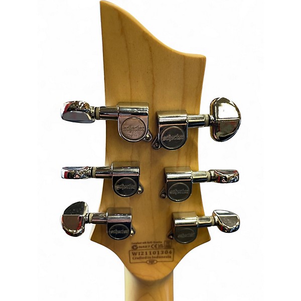 Used Schecter Guitar Research C6 plus Trans Amber Solid Body Electric Guitar