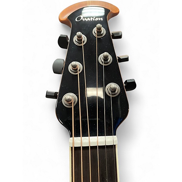 Used Ovation 2771AX-5 Balladeer Black Acoustic Electric Guitar