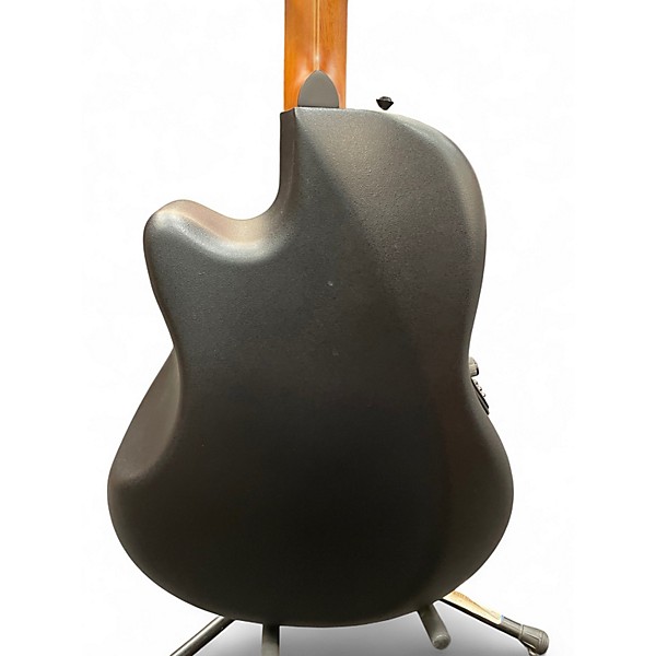 Used Ovation 2771AX-5 Balladeer Black Acoustic Electric Guitar