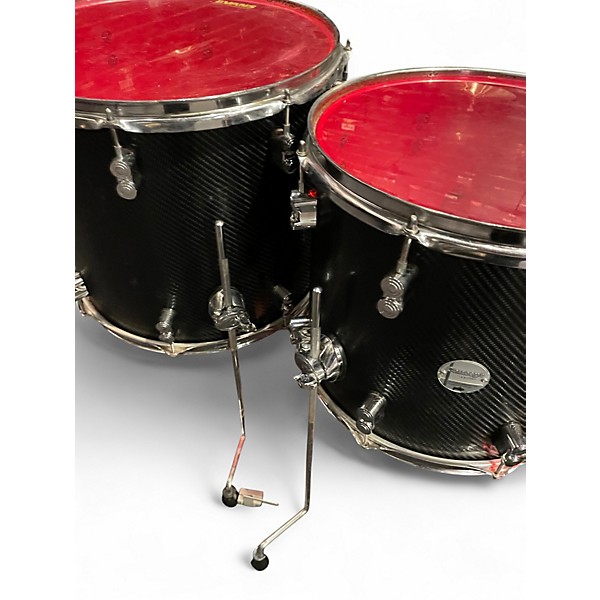 Used PDP by DW 6 Piece Concept Maple Shell Pack Black Drum Kit