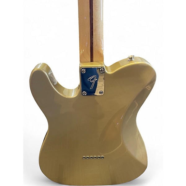 Used 2019 Fender Chris Shiflett Telecaster Deluxe Shoreline Gold Solid Body Electric Guitar
