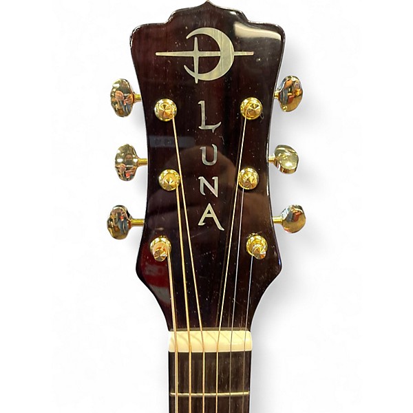Used Luna Safari Vista Stallion Koa Acoustic Electric Guitar