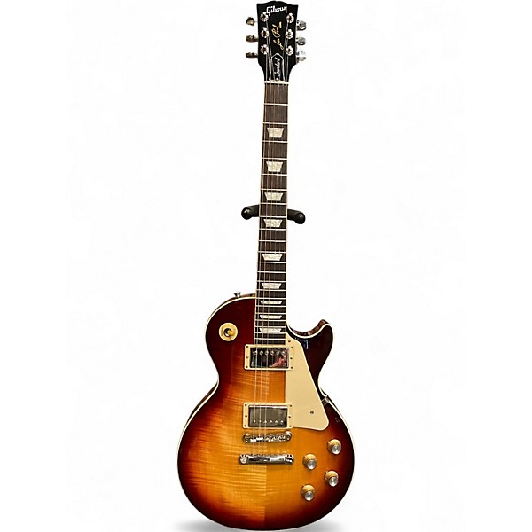 Used 2023 Gibson Les Paul Standard 60s Figured Top Bourbon Burst Solid Body Electric Guitar