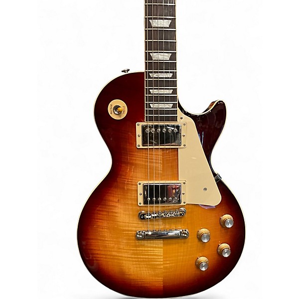 Used 2023 Gibson Les Paul Standard 60s Figured Top Bourbon Burst Solid Body Electric Guitar