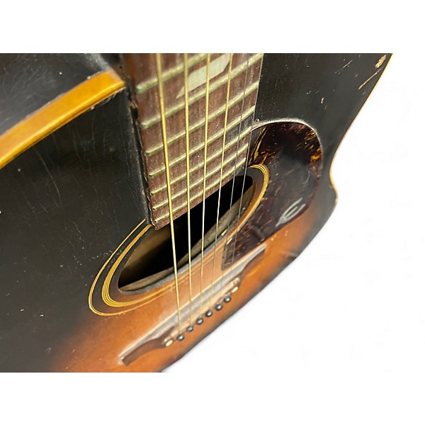 Vintage 1960s Epiphone FT79 Brown Sunburst Acoustic Guitar