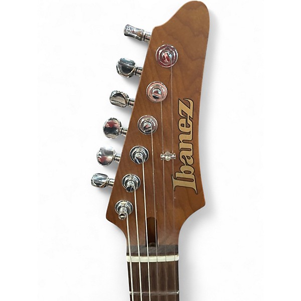 Used Ibanez AZ2204N-BK PRESTIGE Black Solid Body Electric Guitar