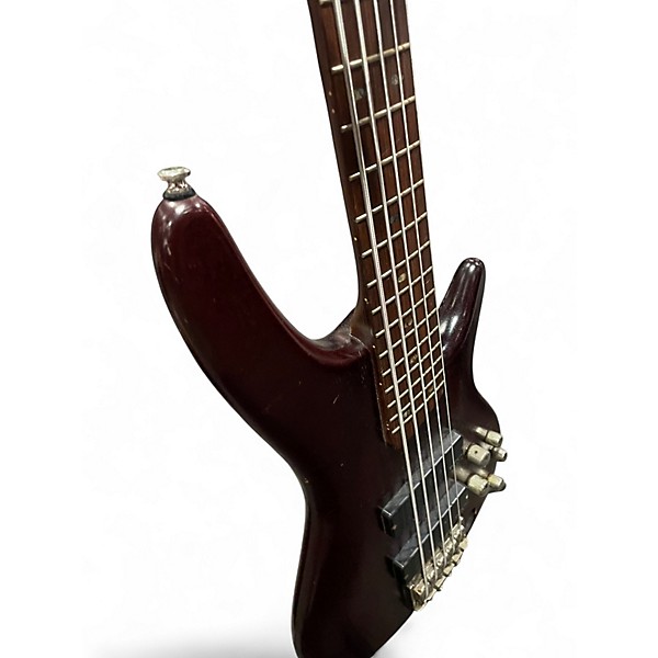 Used Ibanez SR505 5 String Brown Electric Bass Guitar