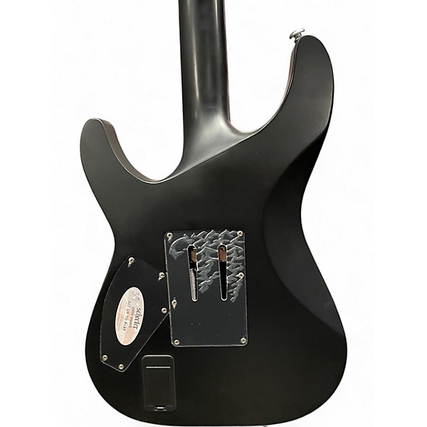 Used Schecter Guitar Research Damien Platinum Black Solid Body Electric Guitar