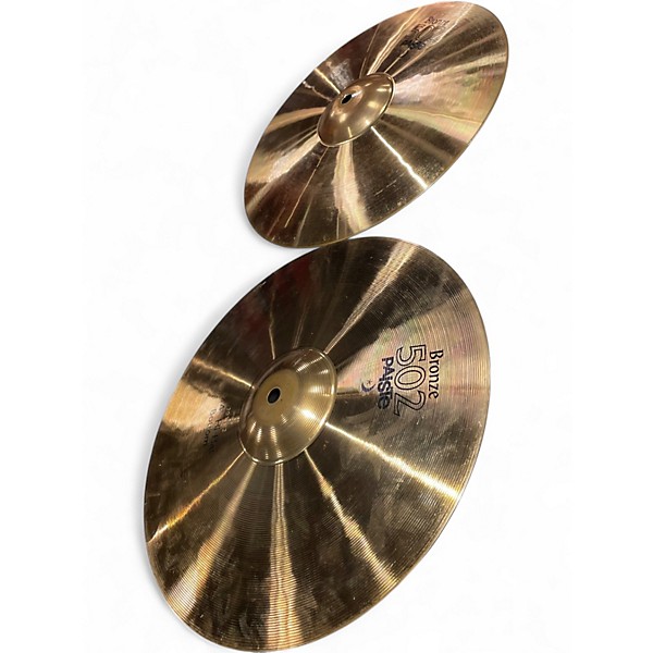Used Paiste 14in 502 Hi Hat Pair Cymbal