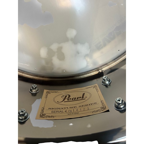 Used Pearl 14X5 Chad Smith Snare Chrome Drum