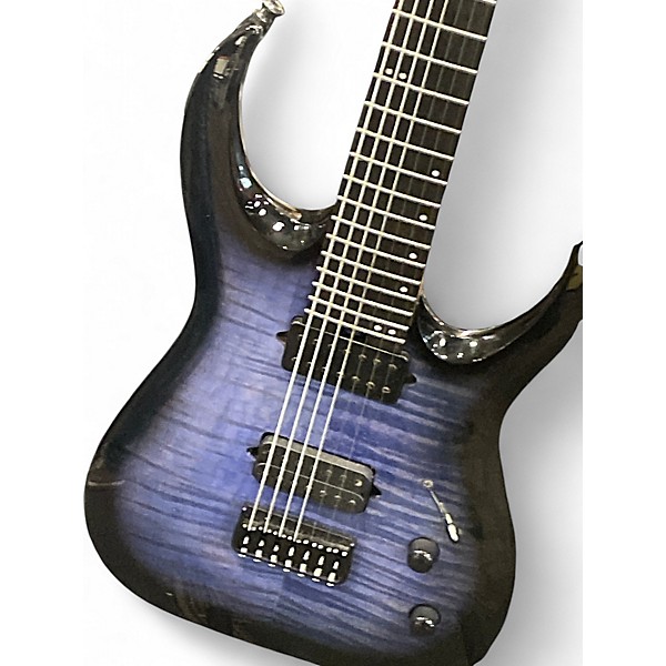 Used Jackson Pro Series Misha Mansoor Signature Juggernaut HT7FM Ocean Blue Burst Solid Body Electric Guitar