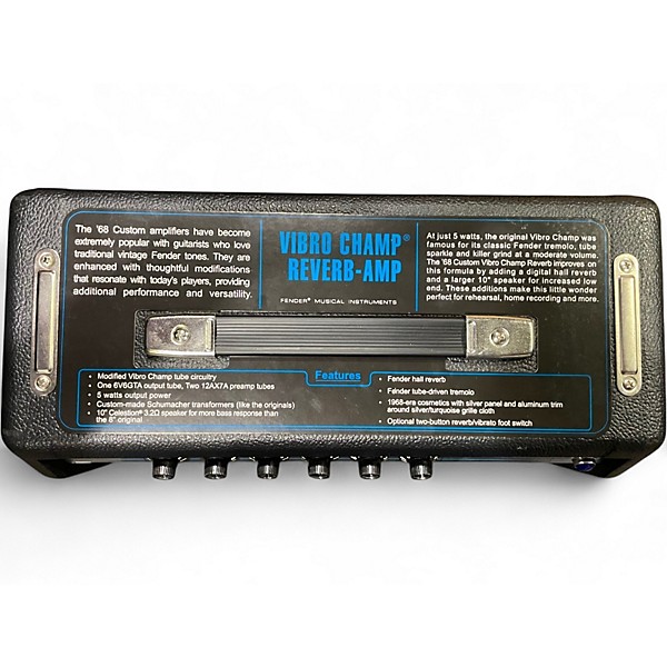 Used Fender '68 Custom Vibro Champ Reverb Tube Guitar Combo Amp