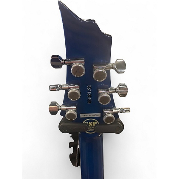 Used ESP Horizon NT II HRF Black Aqua Solid Body Electric Guitar