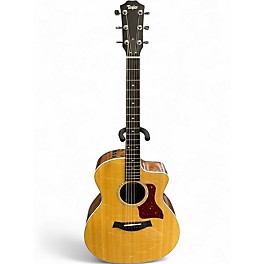 Used Taylor 214CE Deluxe Natural Acoustic Electric Guitar