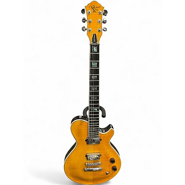 Used Michael Kelly PATRIOT CUSTOM AMBER Solid Body Electric Guitar