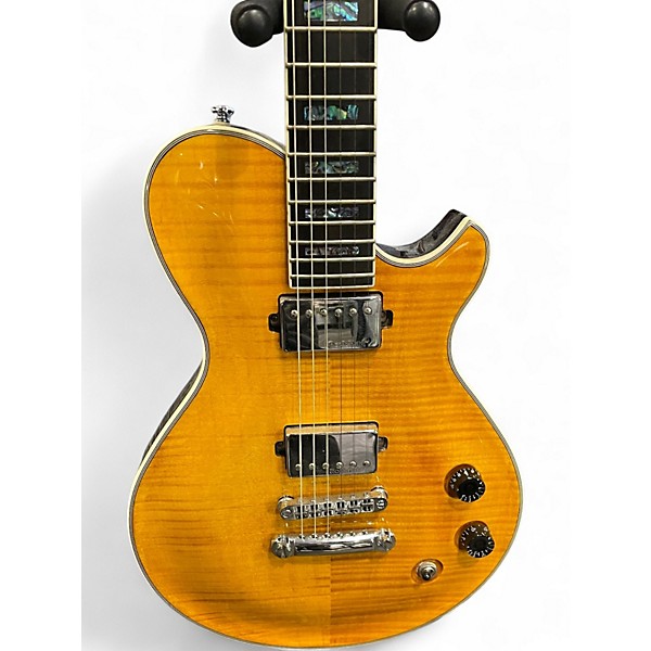 Used Michael Kelly PATRIOT CUSTOM AMBER Solid Body Electric Guitar