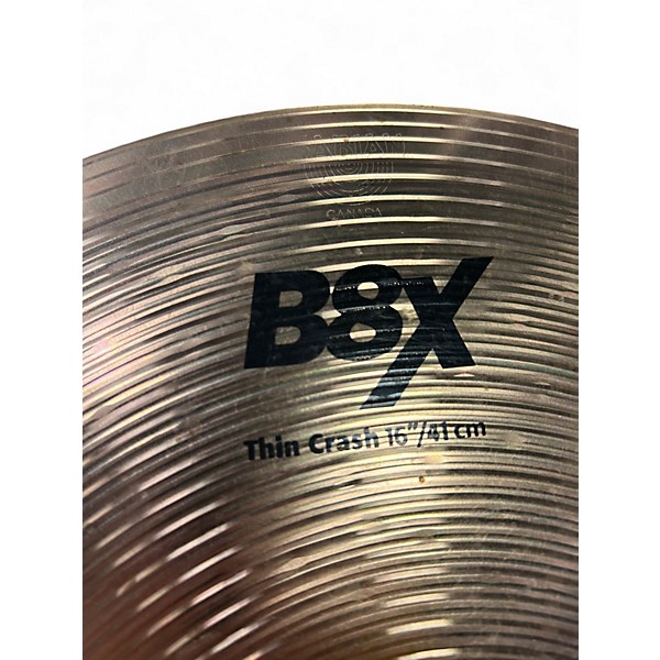 Used SABIAN 16in B8X Thin Crash Cymbal