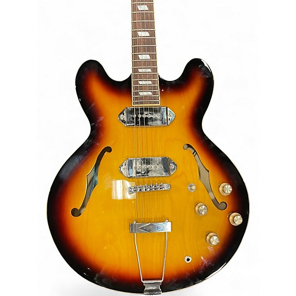 Used Epiphone Casino Vintage Sunburst Hollow Body Electric Guitar