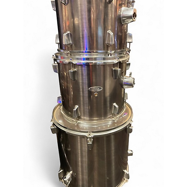 Used Percussion Plus 4 Piece drums Silver Drum Kit