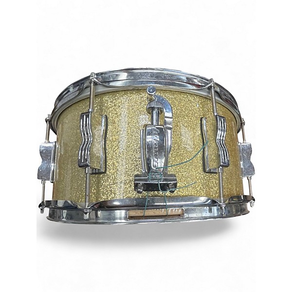 Used Ludwig 6.5X14 Accent CS Snare gold sparkle Drum
