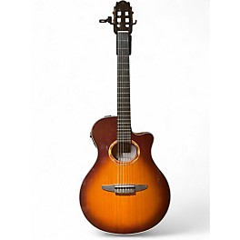 Used Yamaha ntx700c Brown Sunburst Classical Acoustic Electric Guitar