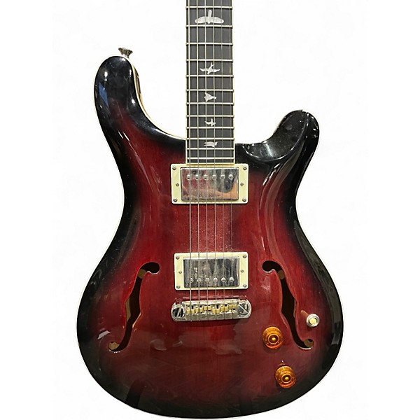 Used PRS SE HOLLOWBODY FIRE RED BURST Hollow Body Electric Guitar