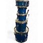 Used Ludwig 5 Piece ACCENT BLUE SPARKLE Drum Kit