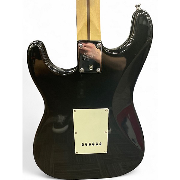 Used Squier Bullet Stratocaster Black and White Solid Body Electric Guitar