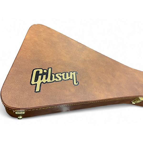 Used Gibson 70's flying v mirror pickguard Black Solid Body Electric Guitar