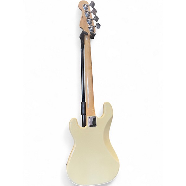Used Grass Roots By Esp G-PB-45PM Vintage White Electric Bass Guitar