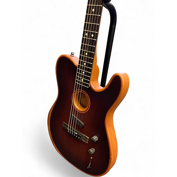 Used Fender American Acoustasonic Telecaster 3 Color Sunburst Acoustic Electric Guitar