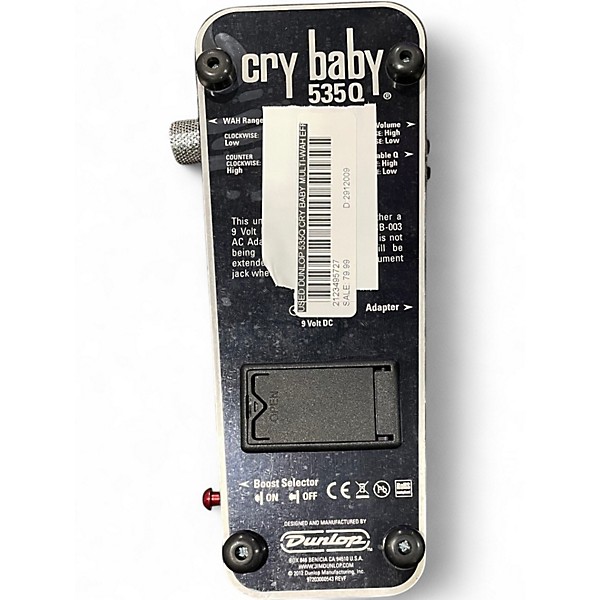 Used Dunlop 535Q Cry Baby Multi-Wah Effect Pedal