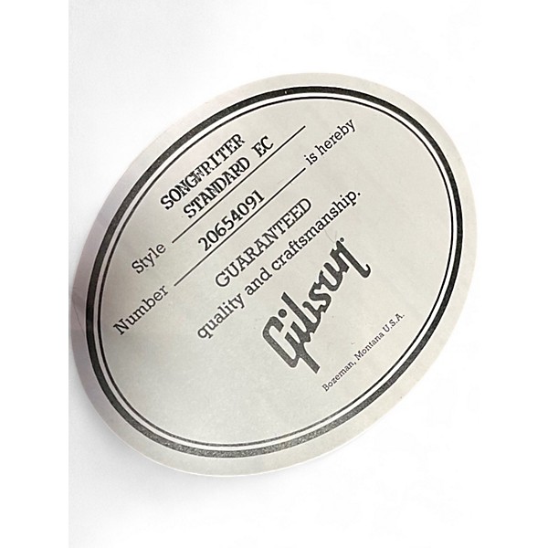 Used Gibson Songwriter Standard EC Natural Acoustic Electric Guitar