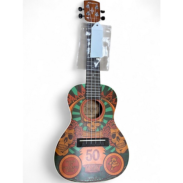 Used Alvarez Grateful Dead 50 years Mahogany Ukulele