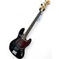 Used Squier Jazz Bass Black Electric Bass Guitar
