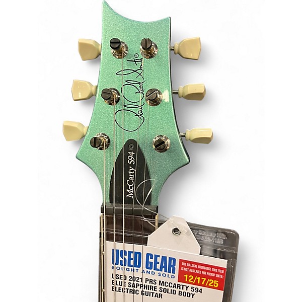 Used 2021 PRS McCarty 594 Blue Sapphire Solid Body Electric Guitar