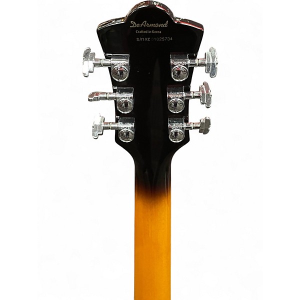 Used DeArmond X155 Sunburst Hollow Body Electric Guitar