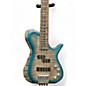 Used Kiesel Zeus Ben Jones Flammed Blue Burst Electric Bass Guitar